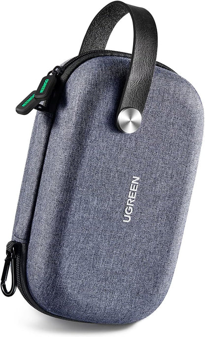 UGREEN Cable Organizer, Bag Accessories Electronic Cable Travel Shockproof Waterproof USB Case for Power Bank Hard Disk Phone Passport MP3 Airpods Charger, blue, Case