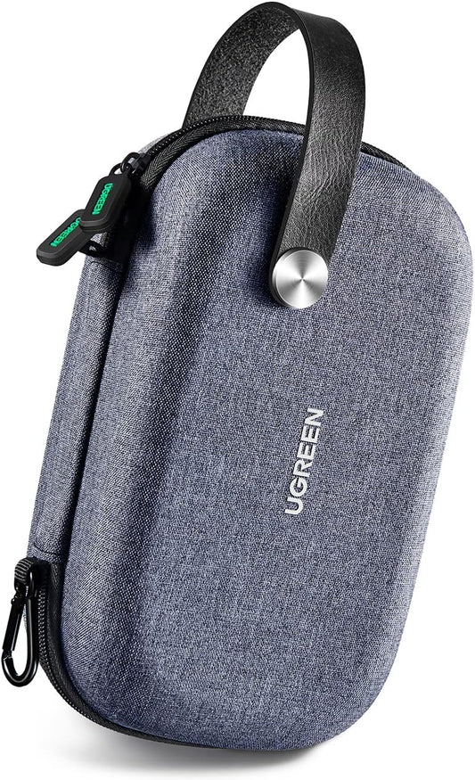 UGREEN Cable Organizer, Bag Accessories Electronic Cable Travel Shockproof Waterproof USB Case for Power Bank Hard Disk Phone Passport MP3 Airpods Charger, blue, Case