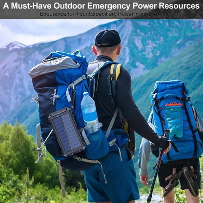 Solar Charger Powered Bank | 20000mAh Portable Solar Fast Charger,Waterproof Battery Pack with Flashlight Survival Gear for Hiking, Explorer & Cell Phone