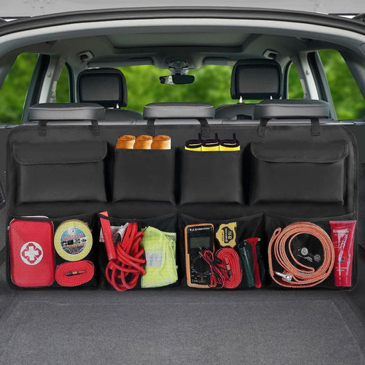 Car Trunk Organizer, Backseat Hanging Organizer with 8 Large Storage Bag Super Capacity for SUV,Truck,Van -Your Space Saving Expert