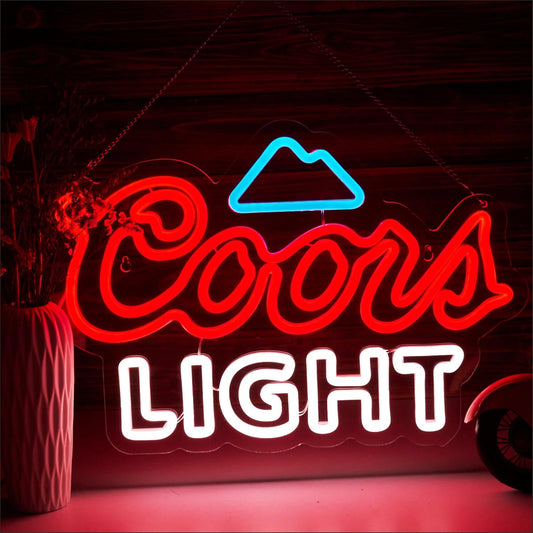 Cors Beer Neon Sign for Wall Decor, Light Beer Bar Neon LED Lights Perfect for Bars Man Cave Home Bars Bedroom Decor Creative Christmas Birthday Party Gifts, Vibrant Nighttime Ambience