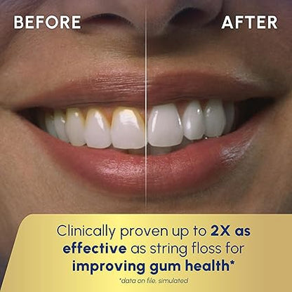 Waterpik Cordless Advanced 2.0 Water Flosser For Teeth, Gums, Braces, Dental Care With Travel Bag and 4 Tips, ADA Accepted, Rechargeable, Portable, and Waterproof, Black WP-582, Packaging May Vary