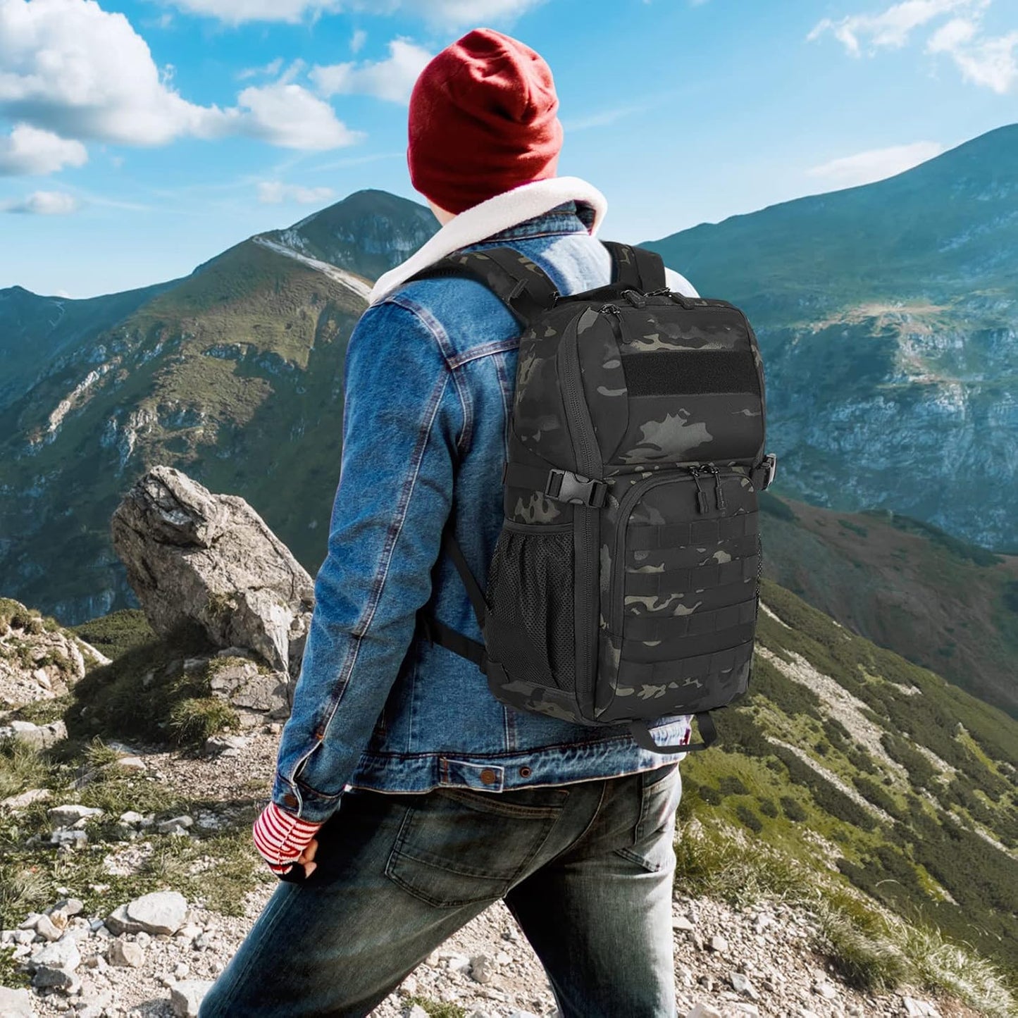 HUNTVP Military MOLLE Backpack Hunting Rucksack Gear Tactical Backpack Assault Pack 25L