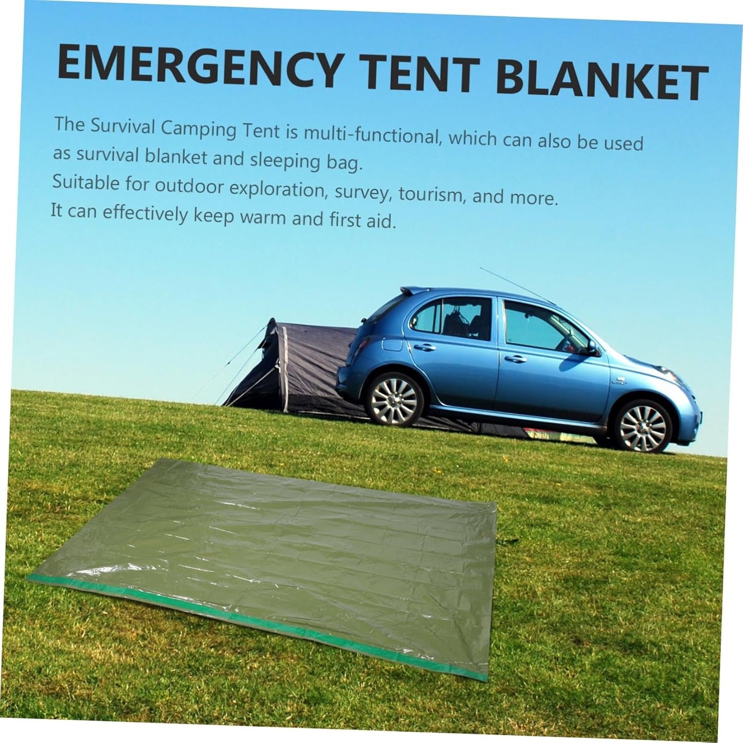 BESPORTBLE Survival Sleeping Tent First Aid Blanket Outdoor Supply Emergency Tent