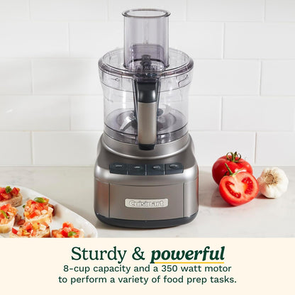 Cuisinart FP-8GM Elemental 8 Cup Food Processor, Gunmetal