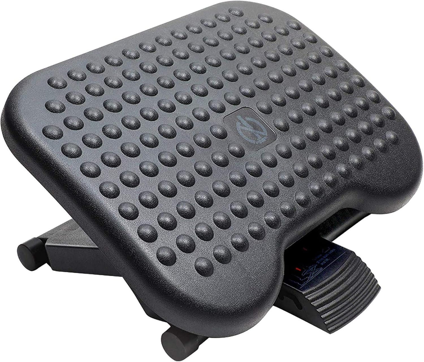 HUANUO Adjustable Footrest Under Desk - Ergonomic Foot Rest with 3 Height Position - 30 Degree Tilt Angle Adjustment for Home, Office, Non-Skid Massage Surface Texture Improves Comfort