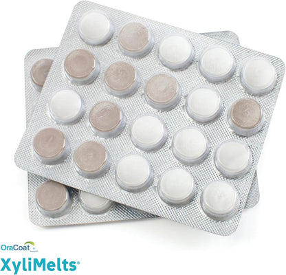 OraCoat XyliMelts 40 Adhesive Pads Against Caries and Oral Dryness - Mild Mint