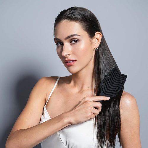 The Hair Edit Detangle and Massage Brush, Hair Care Essential, Detangler, Great for Wet Hair, Scalp Massager, Lightweight, For All Hair Types