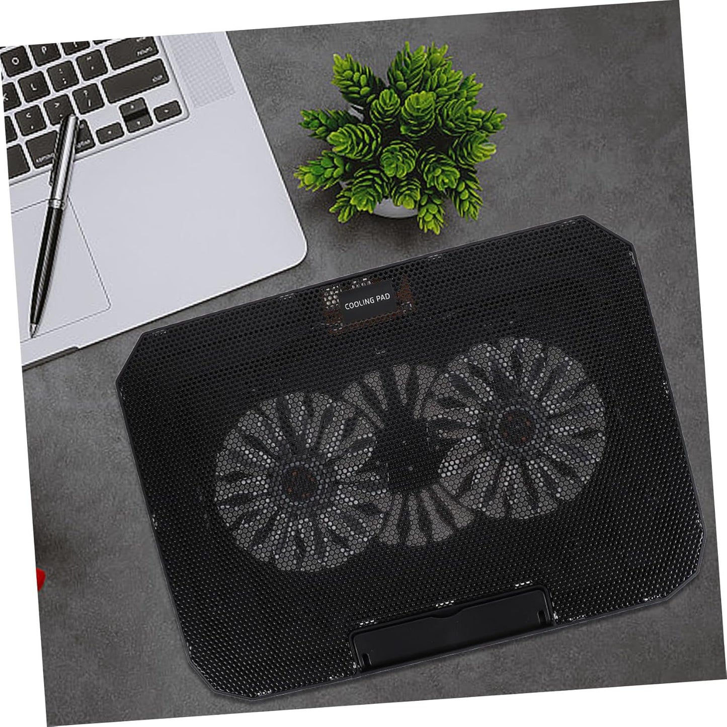 TEHAUX 1Pc Laptop Radiator Cooling Stand for Laptops Black USB Powered with Silent Fan Portable Notebook Cooler for Efficient Heat Dissipation
