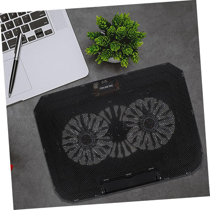 TEHAUX 1Pc Laptop Radiator Cooling Stand for Laptops Black USB Powered with Silent Fan Portable Notebook Cooler for Efficient Heat Dissipation