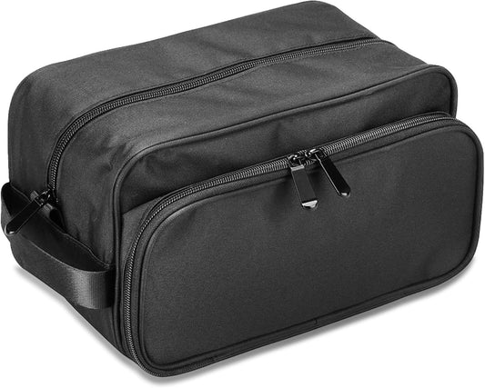 Lucky Rain Toiletry Bag for Men, Mens Bathroom Shaving Kit Travel Bag, Waterproof Travel Bag for toiletries with Handle for Travel Business, Black