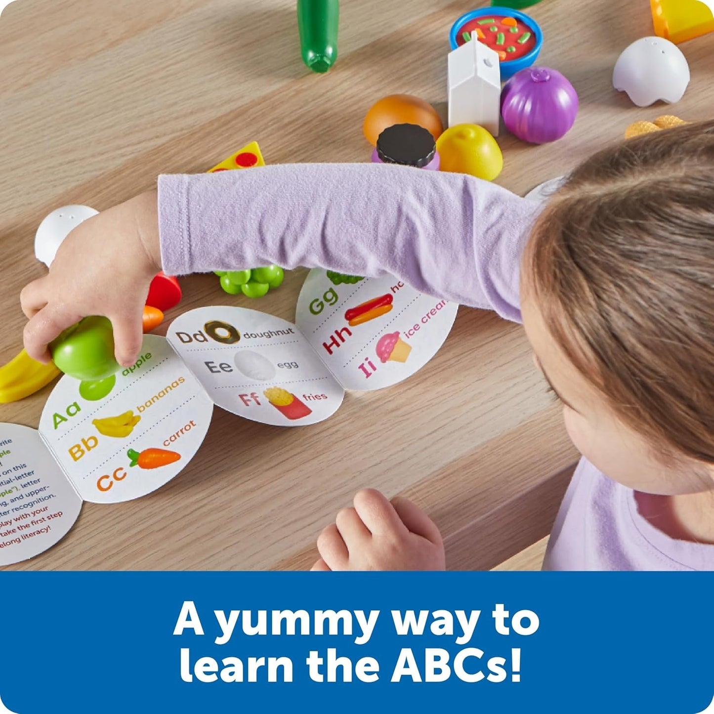Learning Resources A to Z Mini Alphabet Food, Educational Toy from 3 Years, Montessori Alphabet Game