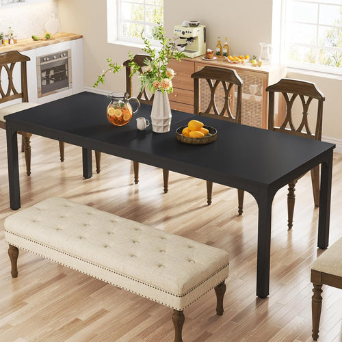 Tribesigns Dining Table for 6-8 Person, 78 inch Long Rectangular Kitchen Dining Table for Living Room and Dining Room, 78.7 x 27.5 x 29.5 Inches(Only Table)