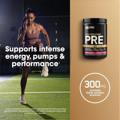 OPTIMUM NUTRITION Gold Standard Pre Advanced, Berry Blast, 400g, 20 Servings