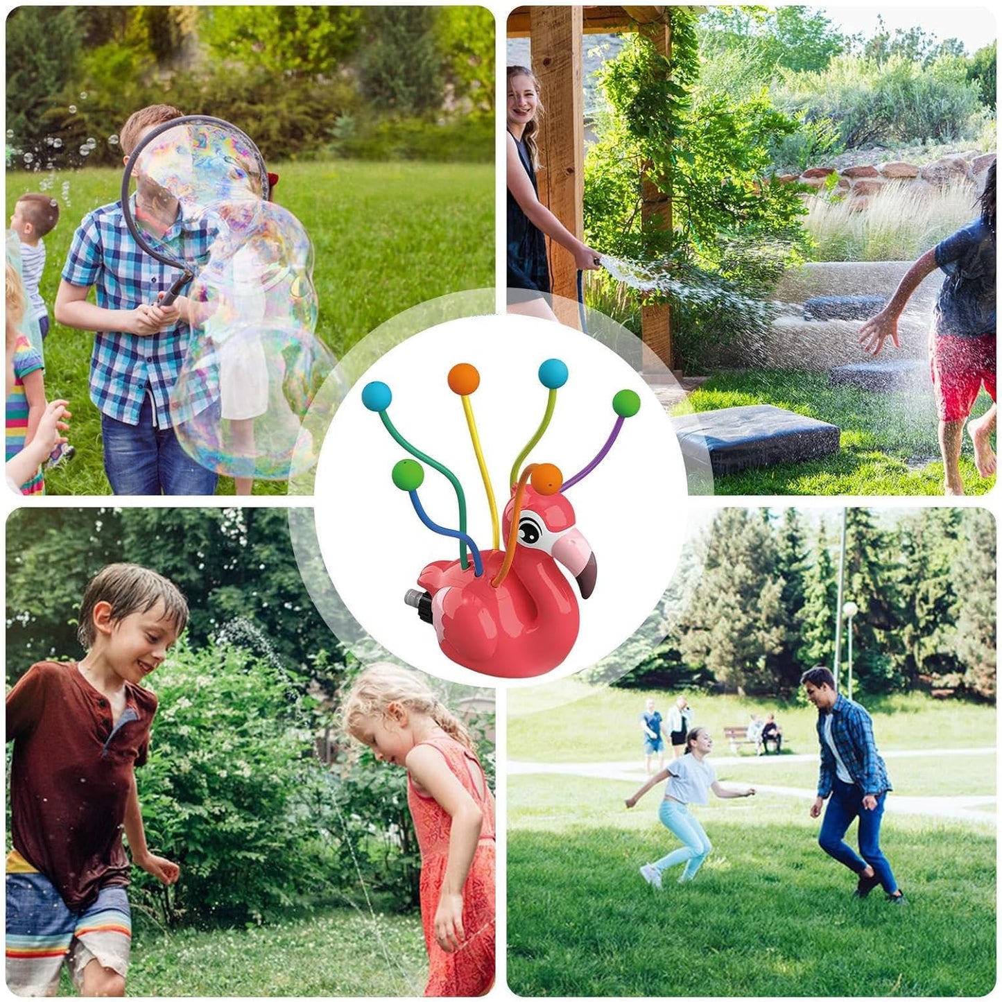 Water Sprinkler for Kids, Outdoor Water Play Sprinkler Spray Toy, Fun Splashing Activity for Children, Ideal for Backyard, Garden, Lawn, and Deck Playtime