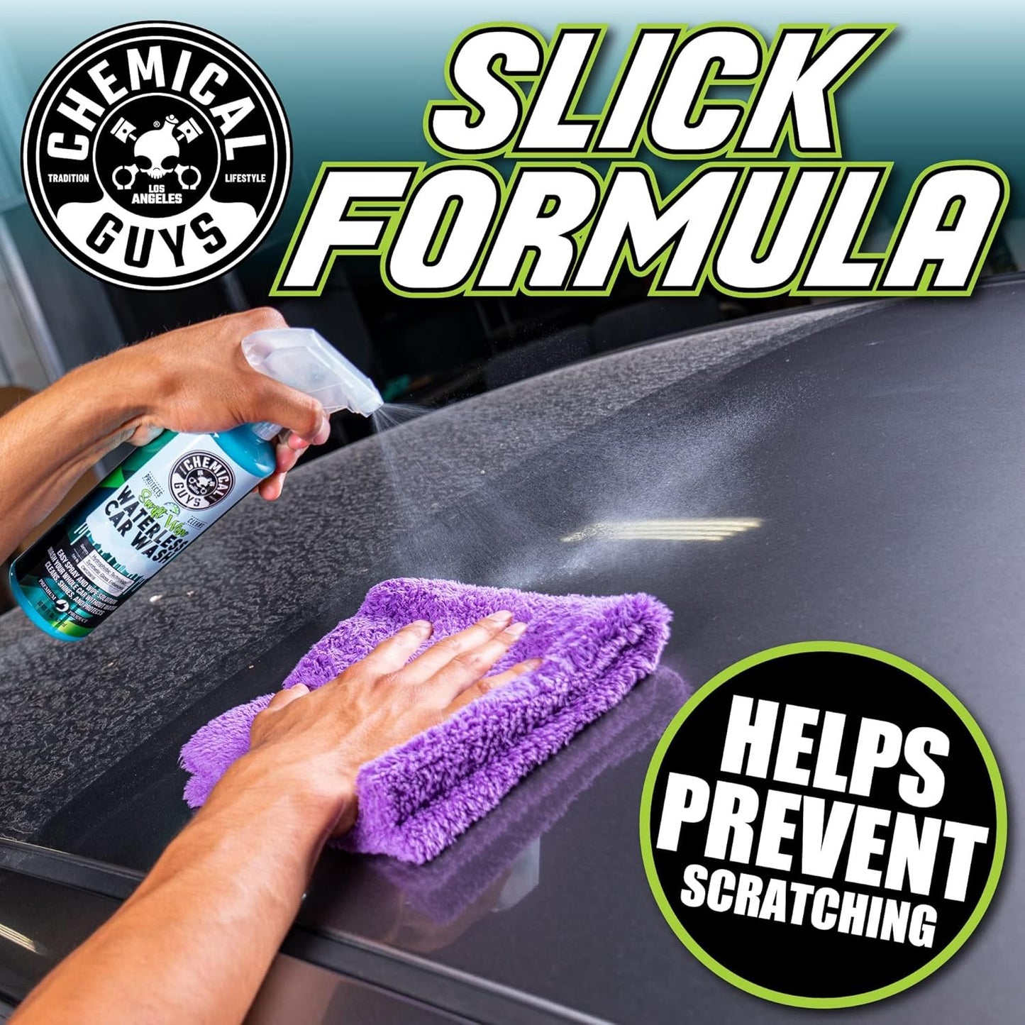 Chemical Guys Swift Wipe Waterless Car Wash, Safe for Cars, Trucks, Motorcycles, RVs & More, 16 fl oz