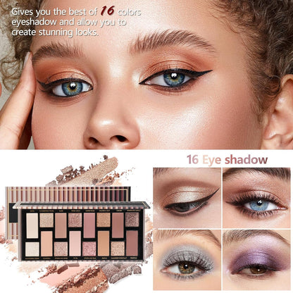 Makeup Kit For Women Full Kit Makeup Kit For Girls Gift Includes Sponge Eyeshadow Lip gloss Set Concealer Eyeliner Eyebrow Makeup Bag
