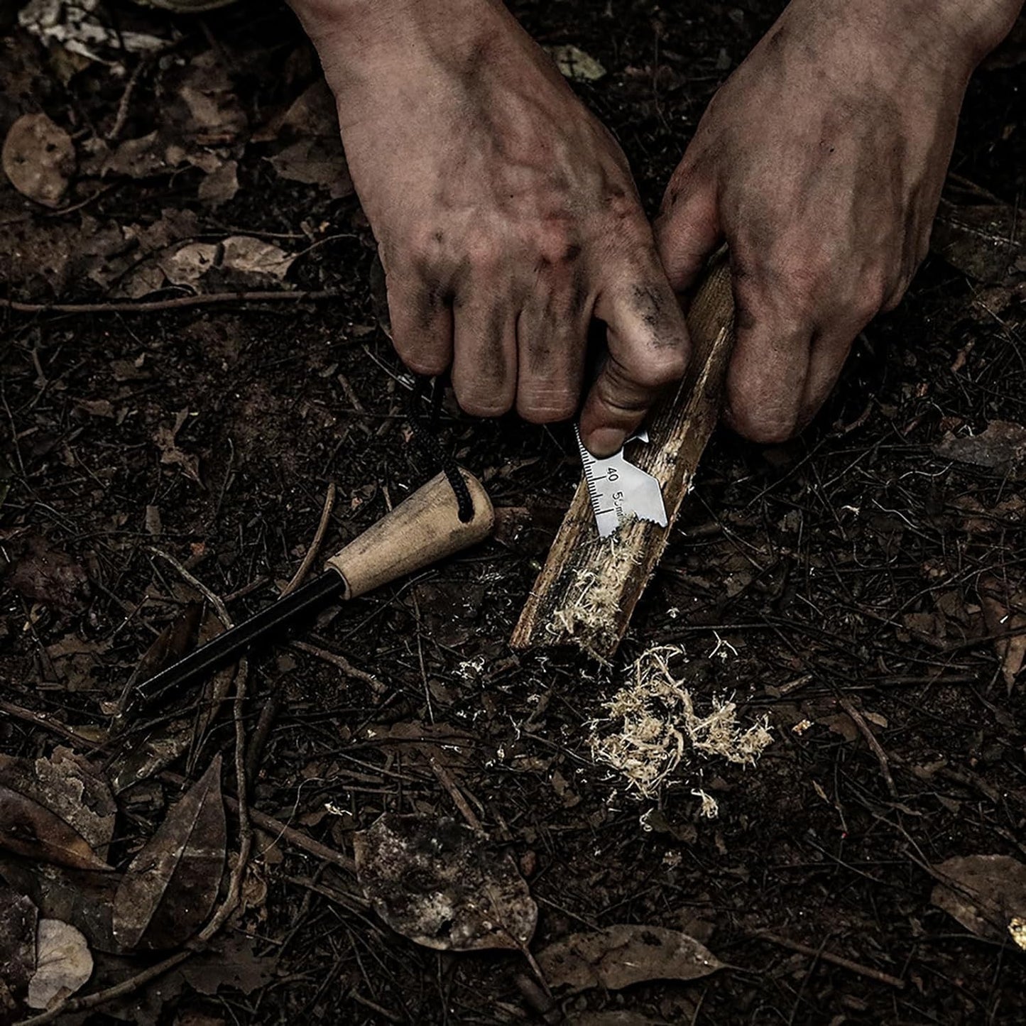 2 Pack Fire Starter Survival Tool, Flint and Steel with Ferro Rods Fire Starters for Campfires, Outdoor Bottle Opener, and is Suitable for Emergency fire Making in Wild Camping, Hiking and outings.