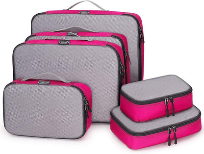 G4Free 3/6/7pcs Packing Cubes Suitcase Organizer Bag Folding Clothes Bag Shoe Storage Cubes Packing Cubes for Clothing Luggage Travel Set