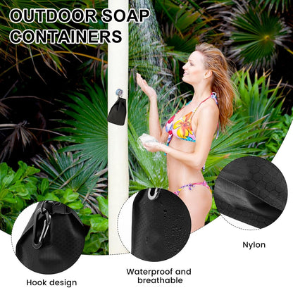 2 Pack Travel Soap Bag, Waterproof & Leakproof Soap Bar Case, Portable Soap Holder Travel Case, Soap Container Bag, Foldable Travel Soap Pouches for Shampoo Bars Travel Camping Enthusiasts (Color A)
