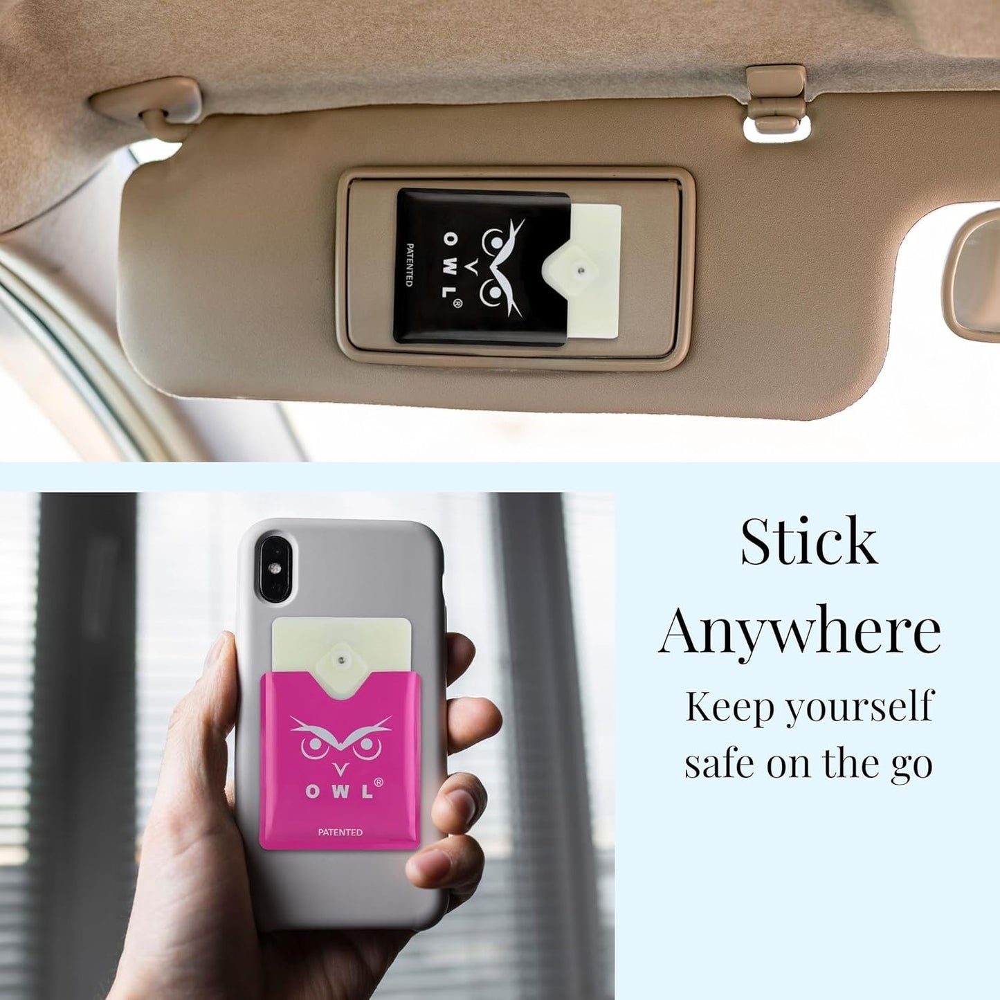 OWL Car Window Breaker and Seatbelt Cutter Card Auto Crash Emergency Escape Tool Life Saving Survival Kit 2-in-1 Tool - Made in USA with Red Holder