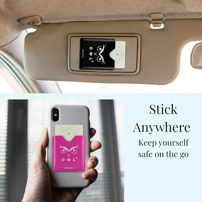 OWL Car Window Breaker and Seatbelt Cutter Card Auto Crash Emergency Escape Tool Life Saving Survival Kit 2-in-1 Tool - Made in USA with Red Holder