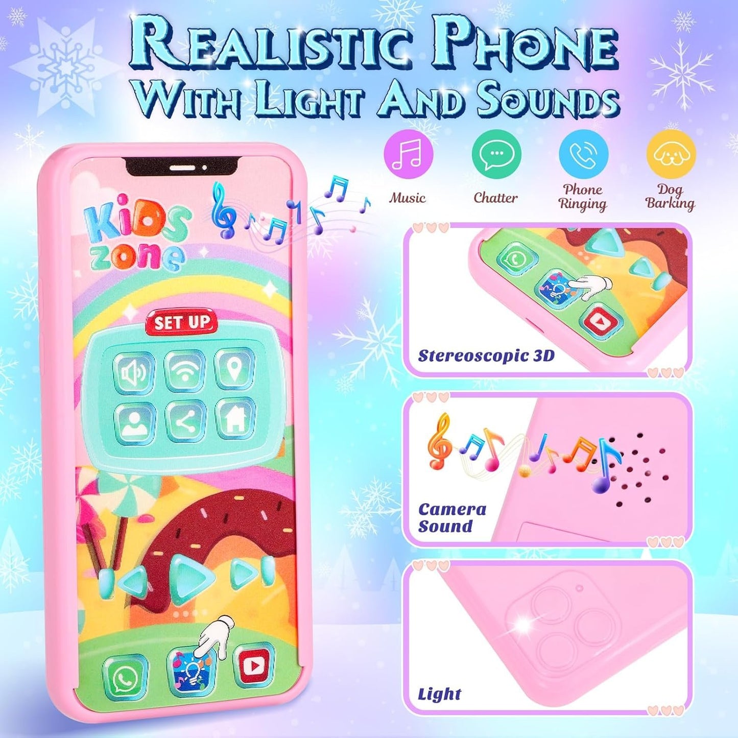 Little Girls Purse, Frozen Toys for Girls Gifts, Toddler Purse Pretend Makeup, Play Purse For Little Girls, Kids Toy Frozen Purse, Birthday Christmas Princess Gifts Toys For 3 4 5 6 7 8 Year Old Girls