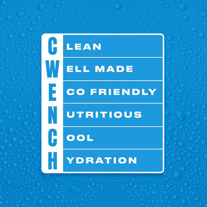 Cwench Electrolyte Hydration Blue Raspberry Drink Mix, 45 Servings, 315g