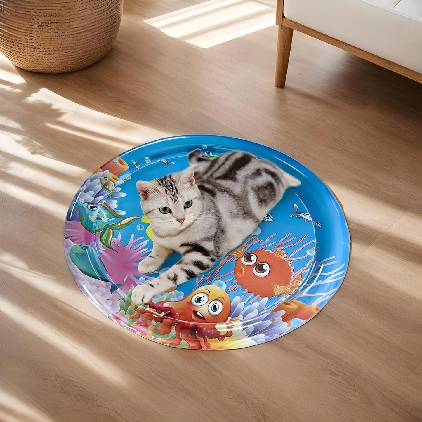 Acqua Sensory Play tappetino, cuscinetto d'acqua per gatti | Pets Babies Cartoon Play Water Pad - Fantastico divertimento giocando a casa d'acqua per dormire a casa esterno per l'intrattenimento per u