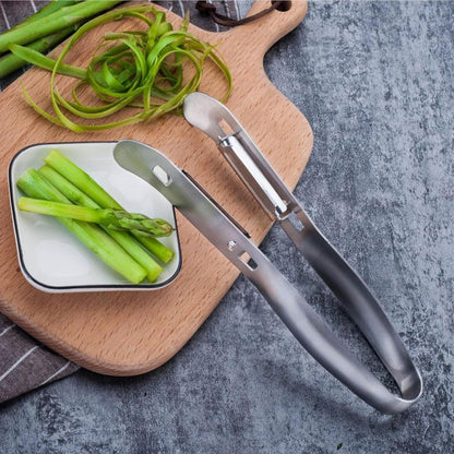Veggie Peeler - Double-Sided Stainless Steel Cactus Peeling Tool - Kitchen Accessories for Food Prep Juicing Salad Making Restaurant Market Bar Outdoor Camping
