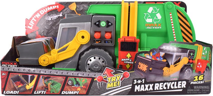 Maxx Action Recycle Series Realistic Play Vehicle Trucks