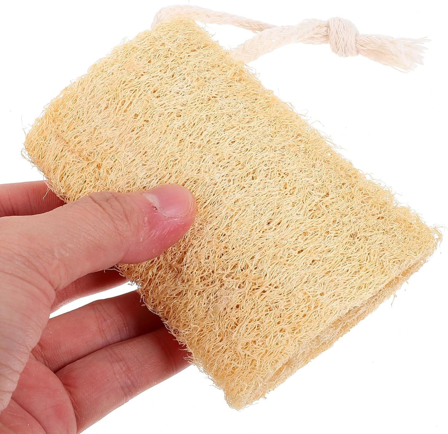 VALICLUD 4Pcs Natural Loofah Scrubber Dish Washing Tool Soft Absorbent Cleaning Sponge for Kitchen Use