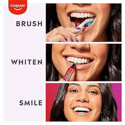 Colgate Optic White Overnight Teeth Whitening Pen, Enamel Safe and Vegan, Teeth Stain Remover to Whiten Teeth, Teeth Whitening for Sensitive Teeth, 35 Nightly Treatments Per Pen, 0.08 Oz,2 Pack