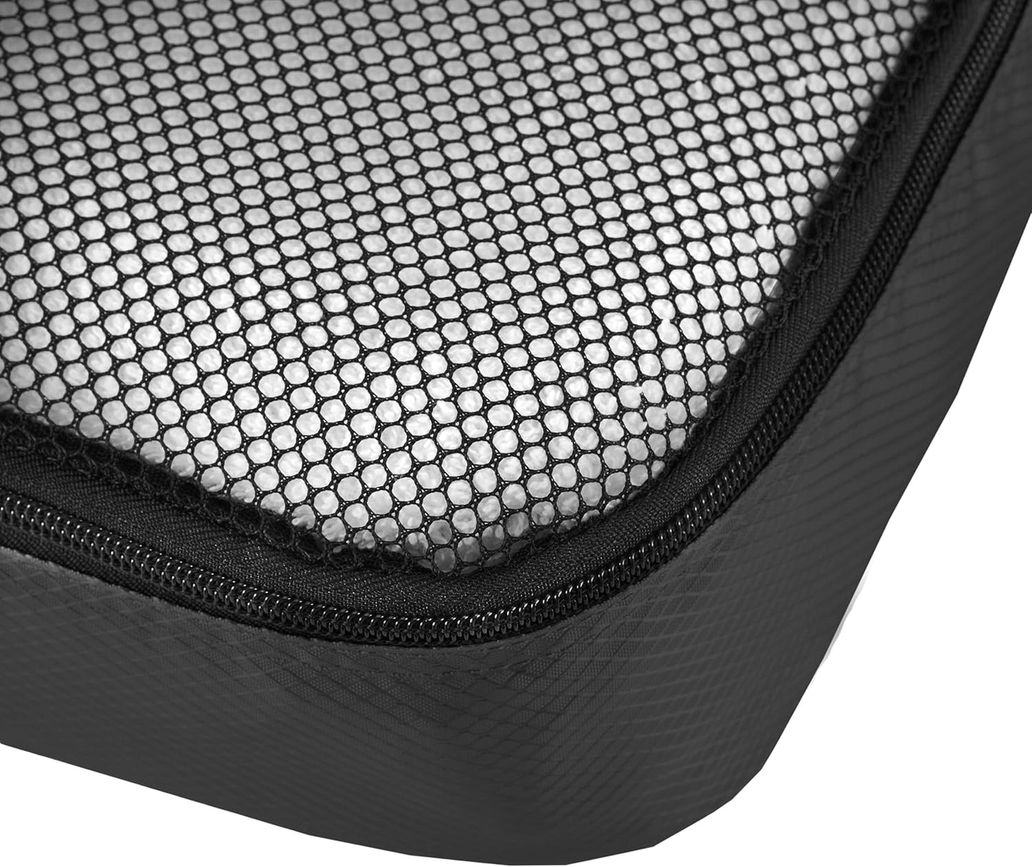 Amazon Basics Large Travel Cube Organizer Set, Black, Set of 4 Packing Cubes - Large