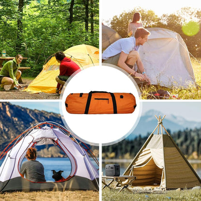 Zippered Duffel Bag for Travel, Waterproof Travel Tent Bag, Double Handle Zippered Portable for Camping Bags Backpacks and Outdoor Bags