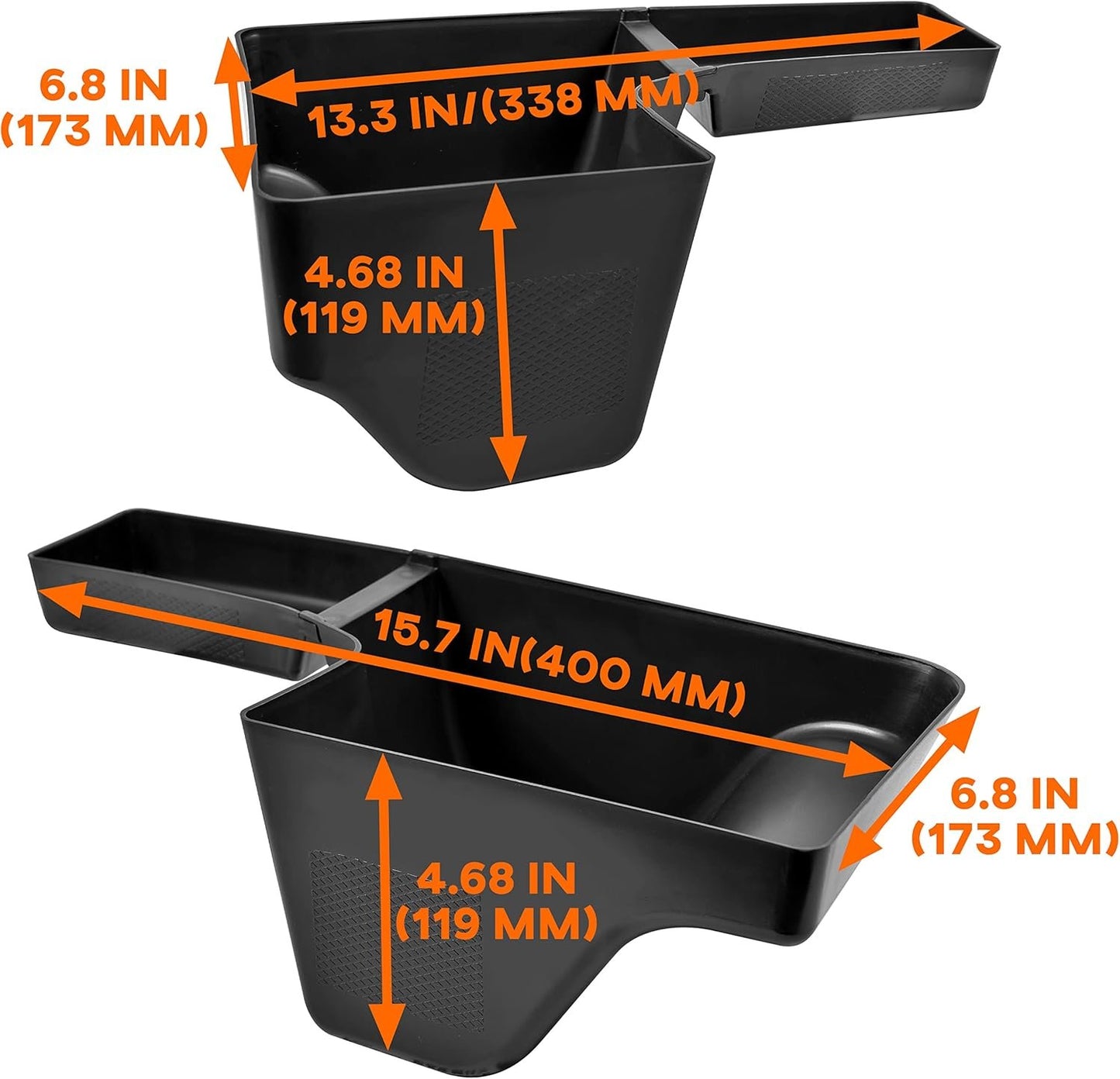 KEWISAUTO Wheel Well Storage Bin for Jeep Wrangler 2018-2023, Rear Trunk Side Storage Box Cargo Organizer Tray for Jeep Wrangler JL JLU 2018-2023 Interior Accessories (Left & Right)