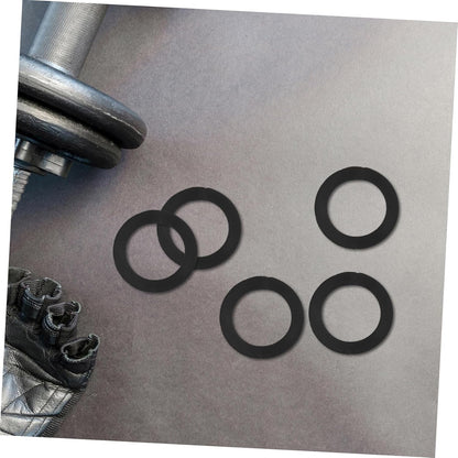 Abaodam 50pcs Weight Lifting Clamps Rubber Washers for Dumbbells and Barbells Secure Fit Strength Training Accessories for Home and Gym Workouts
