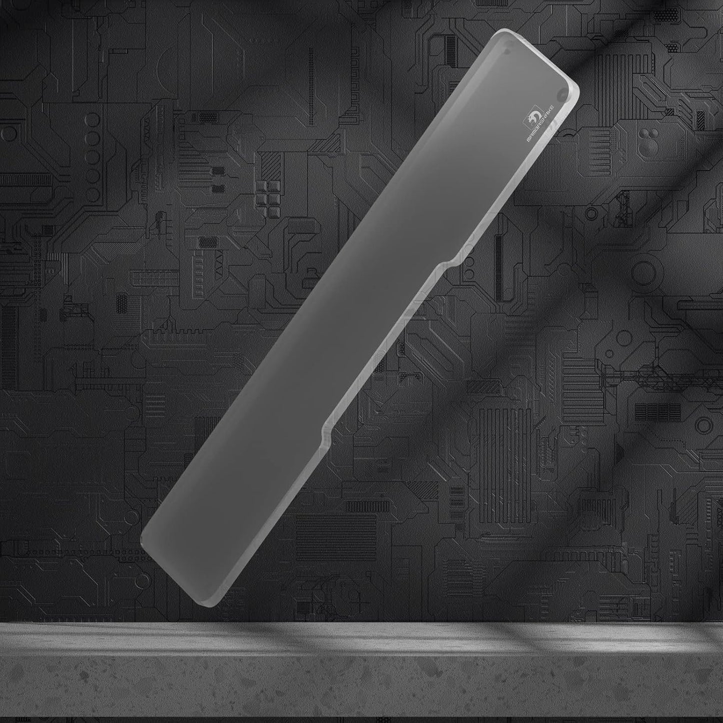 SELORSS Acrylic Keyboard Wrist Rest - Full Size 100% Keyboard- Mechanical Keyboards Ergonomic Palm for Computer Keyboard,Anti-Slip Base,Wrist Pad Laptop,Office & Home-Easy Typing White/Full-Size