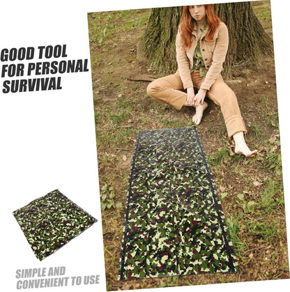 Kisangel 1 Set Multi Use Emergency Sleeping Tent Lightweight Thermal Insulation Bivy Sack for Outdoor Camping Hiking Emergency Warm Tent Durable Portable Camouflage