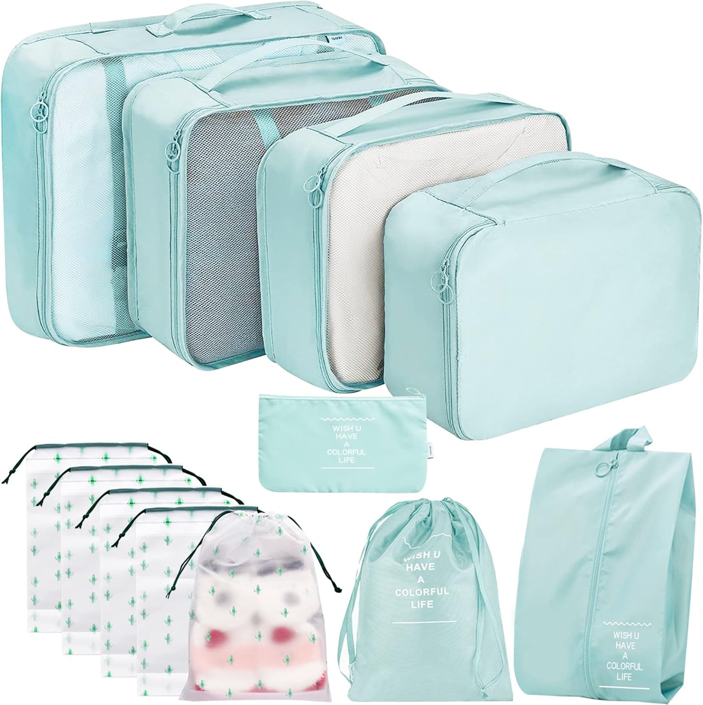 YORFULL 12 Pieces Packing Cubes Compression Travel Organizer, Travel Accessories, Travel Bag, Travel Bag