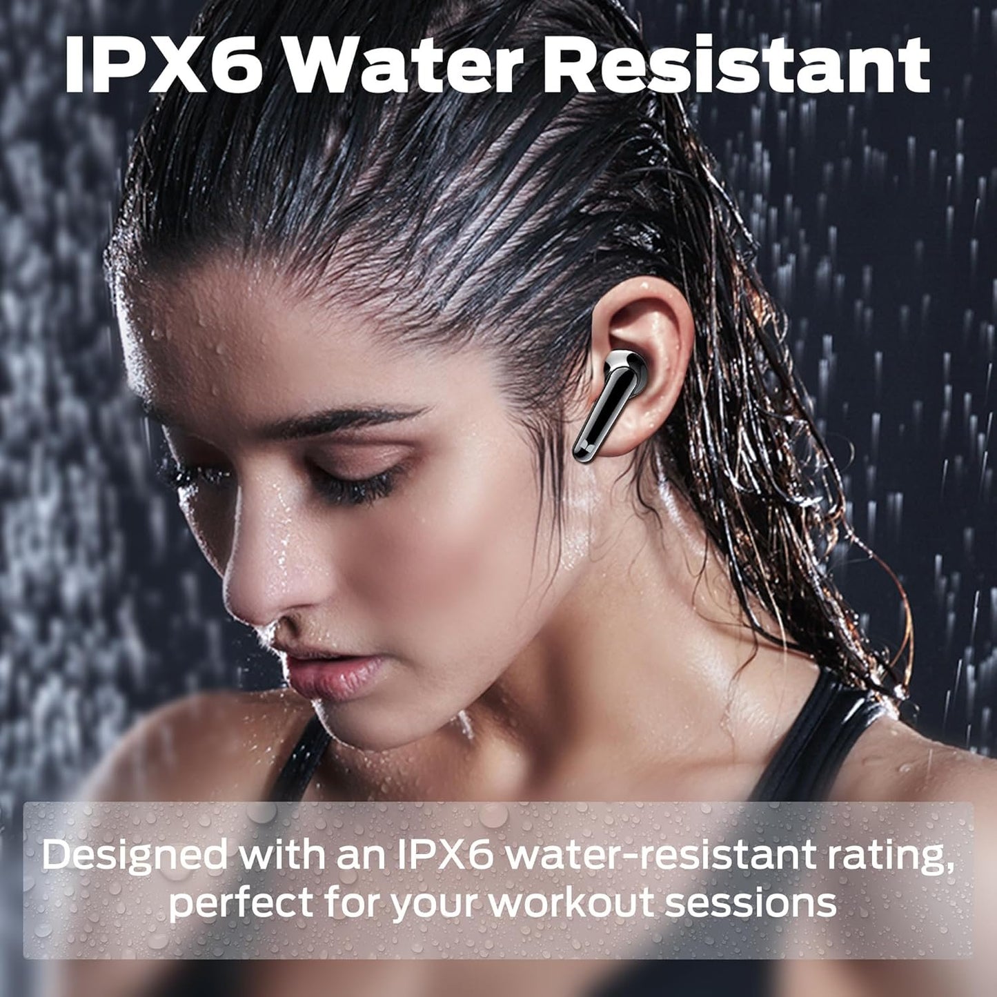 Monster N-Lite 203 AirLinks Wireless Earbuds, Bluetooth 5.3 Headphones with HiFi Stereo, Crystal Clear Call, 30H Playback, IPX6 Waterproof in-Ear Earbuds Earphones