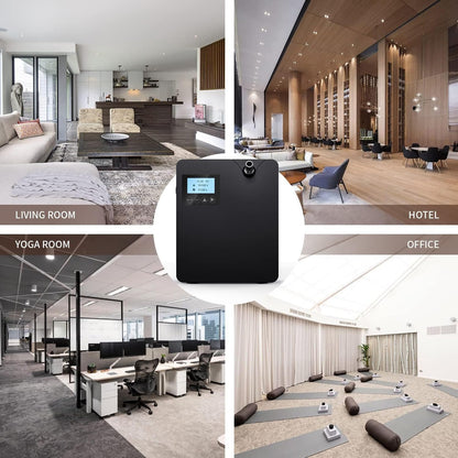 300 ML Smart Scent Air Machine for Home, Waterless Essential Oil Diffuser with Nebulizing Tech, Bluetooths & Wi-Fi Control, 2000 SQFT Coverage HVAC Scent Diffuser, for Home, Hotel, Spa White