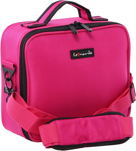 Leonardo LEO50819 Makeup Case Small Professional Makeup Bag for Travel Cosmetics for Make-up Artist Small without Mirror