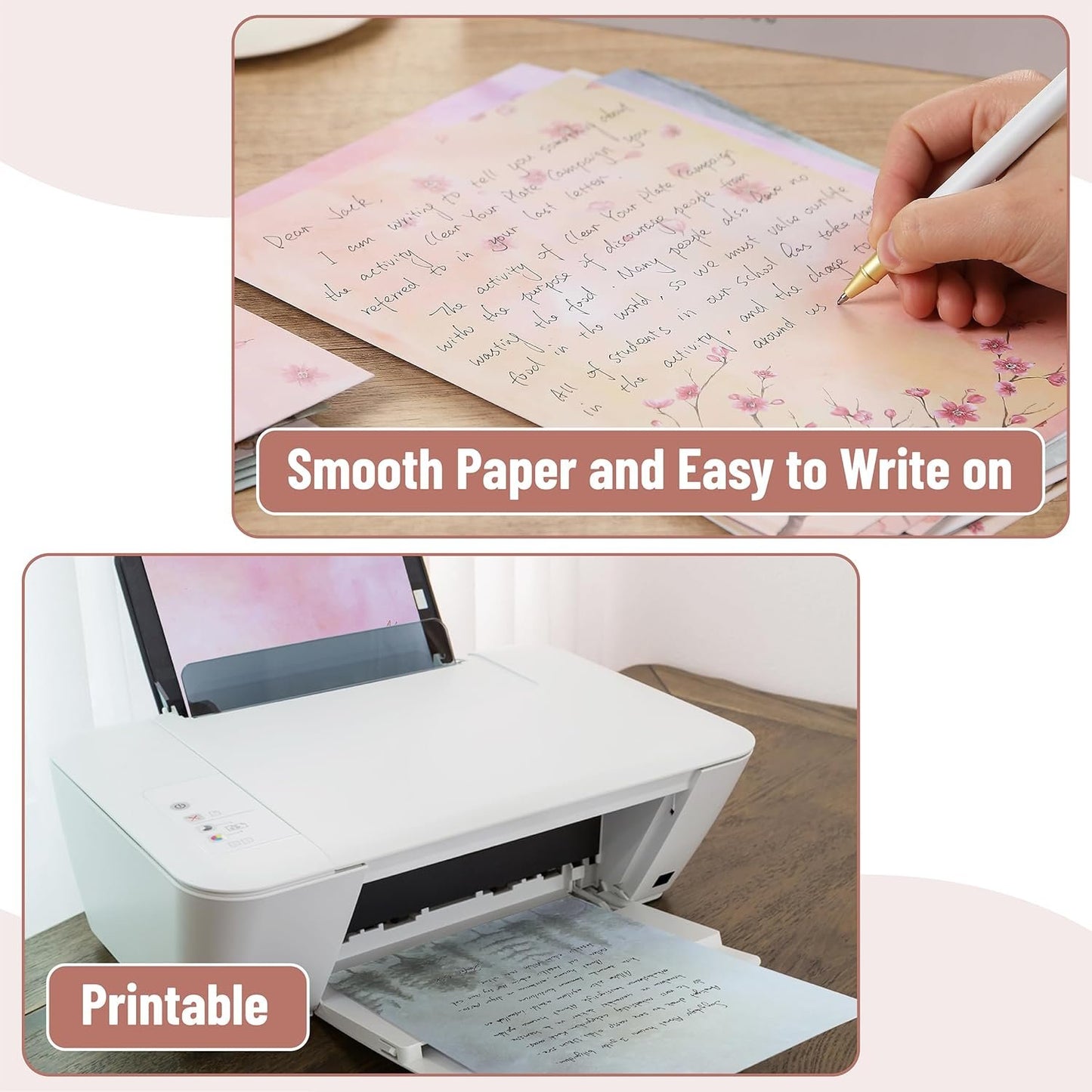 Mr. Pen- Stationery Writing Paper Set With Envelopes, 30 Letter Papers + 18 Envelopes, Cute Set for Writing Letters