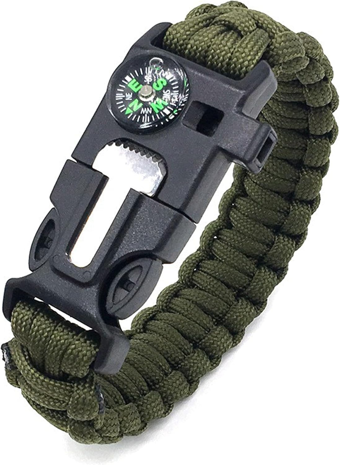 compact 5-in-1 multifunctional outdoor tool:|knife, compass, flint & whistle -|essential camping gear & survival kit, perfect as amazon fire stick companion