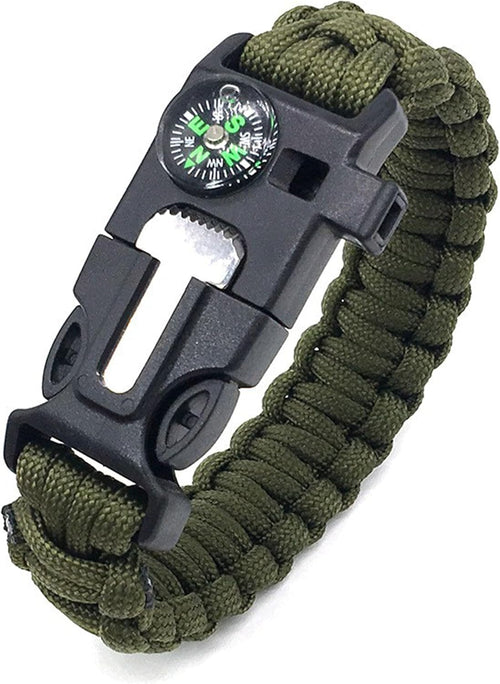 compact 5-in-1 multifunctional outdoor tool:|knife, compass, flint & whistle -|essential camping gear & survival kit, perfect as amazon fire stick companion
