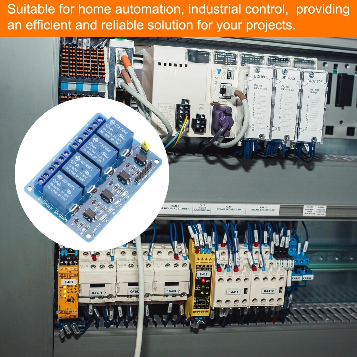 MECCANIXITY 2 Pcs DC 5V 4 Channel Relay Module Low Level Trigger for Electronics Industrial Home Automation