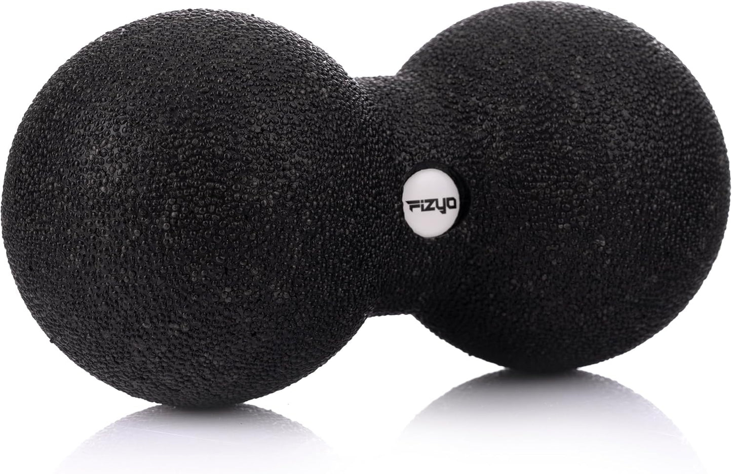 FIZYO Double EPP Massage Ball 24x12cm - Large Muscle Massager for Back, Neck, Legs and Trigger Point, Physical Therapy, Yoga, CrossFit, Pilates, Recovery and Rehabilitation (Black)