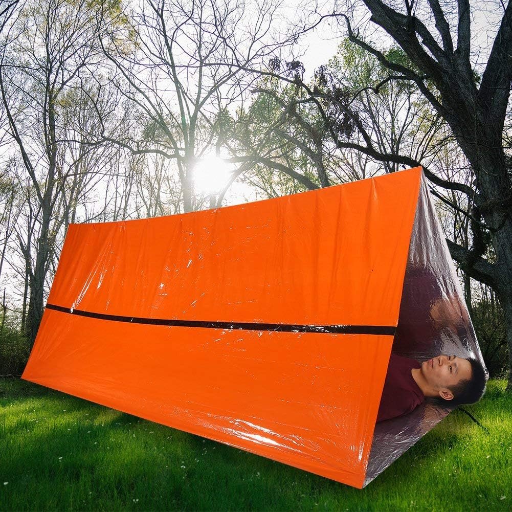 Survival Tents and Shelters Outdoor Waterproof Thermal Blanket Emergency Shelter Foldable Survival Tent