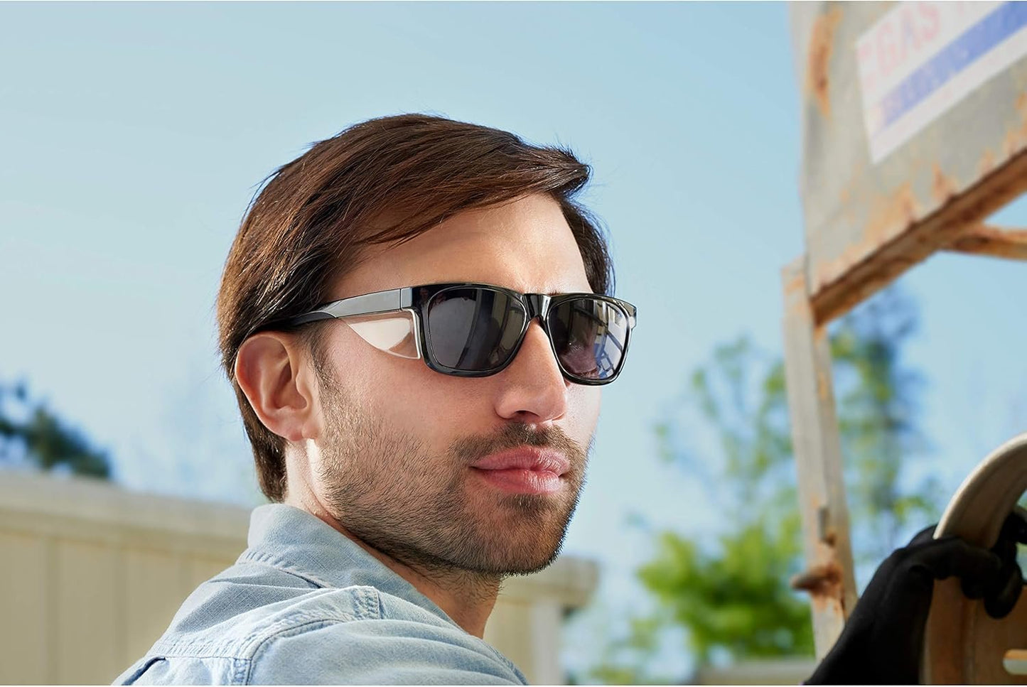 KleenGuard™ V30 Maverick Eye Protection (49311), with KleenVision™ Anti-Fog Coating, Smoke Lenses, Black Frame (Qty 1)